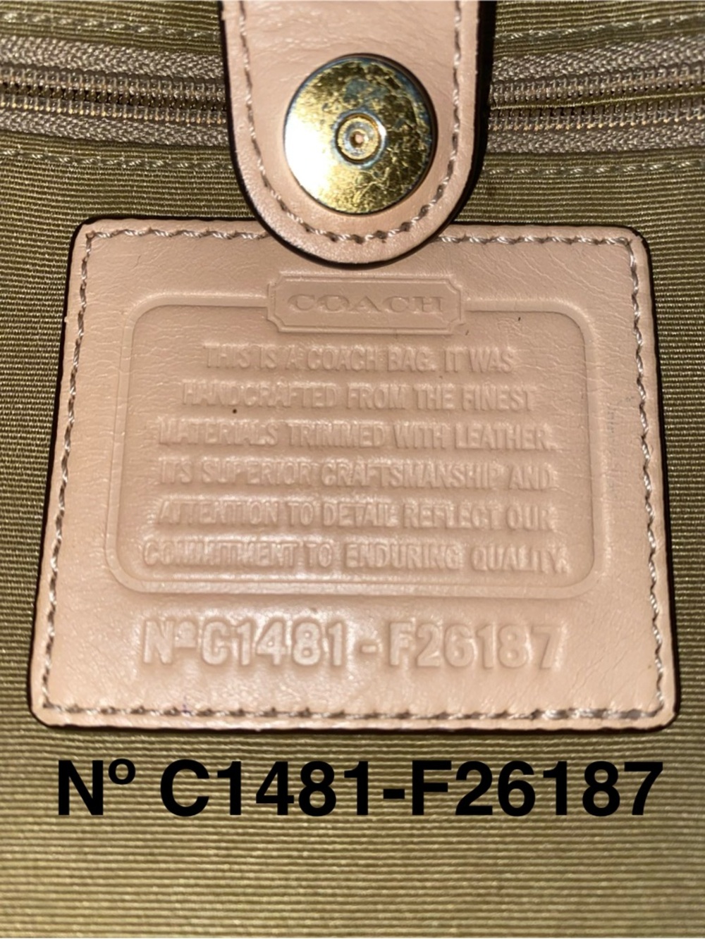 Coach Signature Peyton Brown Double Zip Carryall/Tote EUC - Picture 10 of 14